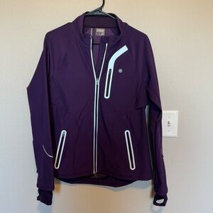 Athleta Women's Reflective Running Jacket in Deep Purple Size Large